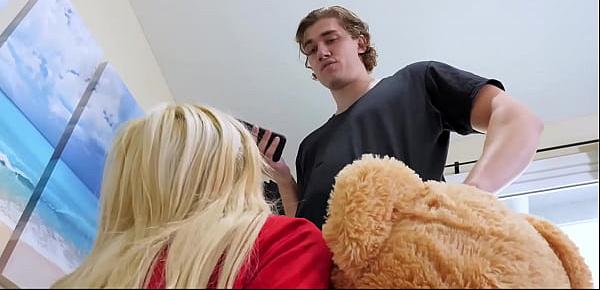  Teen Sia Lust is so fucking horny that she is having sex with a teddybear! But after all Sia prefers the real thing as is happy to fuck Michael Swayze